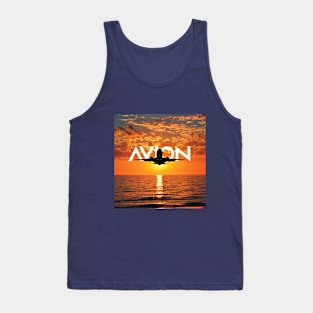 Sunshine Landscape with Aircraft Avion Tank Top